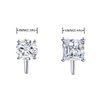 YOQUCOL 2 Pairs Clip On Earrings 8MM Cubic Zirconia Crystal Non Pierced Clip On Stud Earrings For Women Girls