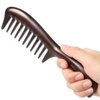Onedor Handmade 100% Natural Black Sandalwood Hair Combs - Anti-Static Sandalwood Scent Natural Hair Detangler Wooden Comb (Extra Extra Wide Tooth)