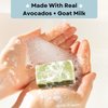 Way Natural Real Avocado Facial Bars - Goat Milk Soap for Face, Unscented - Nourishing, Soft, Gently Exfoliating Face Soap Bar - Organic Soap Bars, 2 (3oz)