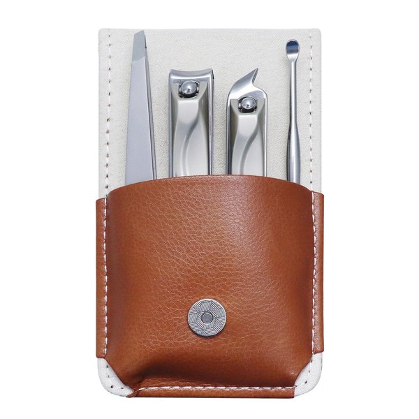 SG Nekoo 4 Pieces Nail Clipper Set, Ultra Sharp Fingernail Clipper Toenail Clippers for Thick Toenails, Portable Stainless Steel Nail Clippers for Men Women with Exquisite Magnetic Case (GJ4PMJ)