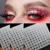 Eye Body Face Gems Jewels Rhinestone Stickers Acrylic Self Adhesive Crystal White Makeup Diamonds Face Tattoo Stick Gems for Women Festival Accessory DIY Crafts and Nail Art Decorations 3 Sheets