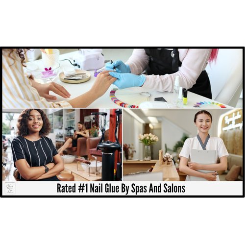 Super Strong Nail Glue for Acrylic Nails,Nail Tips, Press On Nails, Fake Nails, Salon Quality Brush On Nail Glue Easy Application Durable & Long-Lasting Hannah Faye Cosmetics Glue False Nails