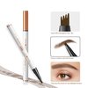 Generic Eyebrow Pencil,3D Microblading Eyebrow Tattoo Pencil 4 Fork Tip,Eye Makeup Long-Lasting Waterproof & Smudge-proof Natural Eyebrow Hair Eyebrow Pencil (1#light coffee)