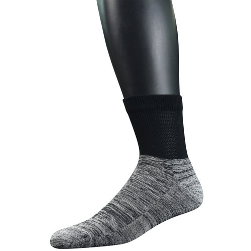 Yomandamor Men's 4 Pairs Diabetic Ankle Socks with Seamless Toe And Cushion Sole,L Size(Socks Size:10-13)