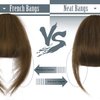 BARSDAR Real Human Hair Clip in Bangs - Thick Human Hair Bangs Clip in for Women - Brown Hair Bangs Extensions Clip in Real Human Hair Bangs Clip on Fringe Hairpieces Daily - Golden Chestnut Brown