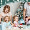 Jiuguva 9 Set Christmas Snowman Crafts Kit Build a Snowman for Kids DIY Decorating Kit Xmas Snowman Modeling Clay Hats Buttons Scarfs Foam Balls Craft Stocking Gift for Party Favors Winter Sewing