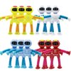Shape Changing Spaceman Robot Toy, Suction Cup Toys,Telescopic Pop Tubes Fidget Toys,Autism Sensory Toys for Kid Boys 6pcs
