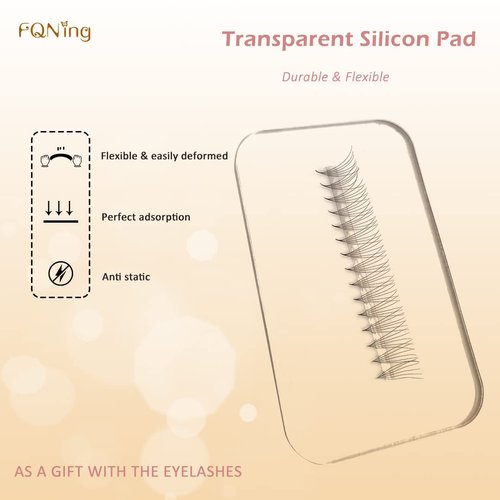 FQNing Premade Fans Pointy Base 1000 Fans Premade Lash Extensions Fans 6D 0.07D Curl Handmade Soft Natural Premade Fans Eyelash Extensions 9-16mm Mix Middle Stem