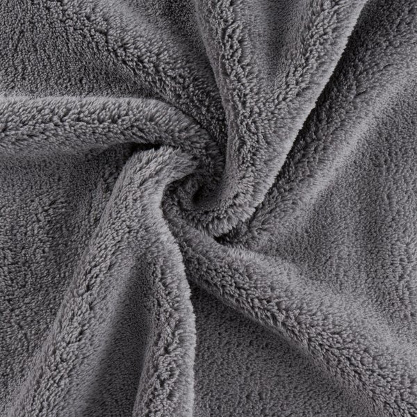 Arkwright Microfiber Coral Fleece Salon Towels - Pack of 10 - Bleach Safe Resistant, Absorbent Hair Drying Towel Set, Perfect for Resort, Hotel, and Spa, 16 x 27 in, Grey