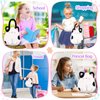 CatchCute Cat Plush Bag Kids Crossbody Bag for Kids, Plush Handbag Tote Bag with Adjustable Strap,Soft Plush Cat Stuffed Purse with Zipper,Coin Pouch Accessories for Toddlers Kids