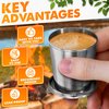 Outdoor Kitchen Collapsible Water Cup - Travel Coffee Cup Outdoor Drinking Water Tin Shot Glasses with Lid Stainless Steel Shot Keychain Metal Cup - Cute Shot Glasses With Lids Metal Camping Cup 75 ml