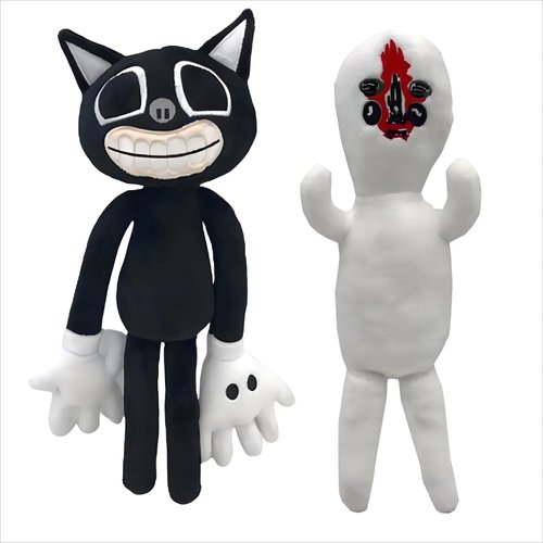 EICHIMEOW 2 PCS Siren Head Toy Plush Toy Cartoon Cat Cartoon Dog Cartoon Peanut Plush Toy Adults Children's Party Birthday Halloween Thanksgiving Christmas Toys Plush Toys (Cat)