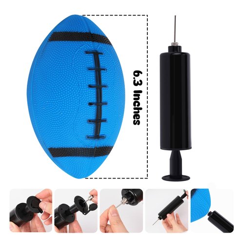 Shindel 6PCS Mini Inflatable Football, 6.3 inch Waterproof Football Toys for Kids Perfect Outdoor and Indoor Games, Football Lovers Gifts, Super Bowl LVII Party Favors