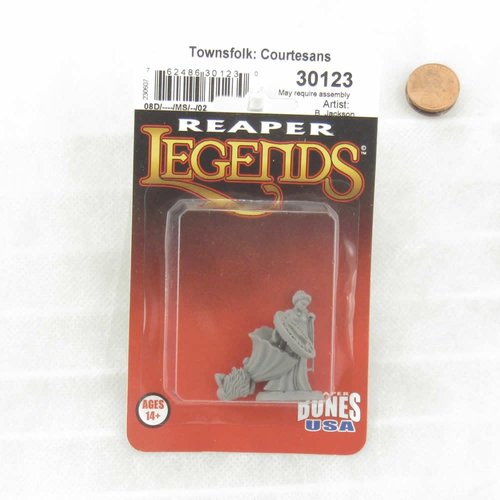 Reaper Miniatures Townsfolk Courtesans Miniature Figure 25mm Heroic Scale Reaper Bones USA