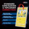 BCW Card Sleeves and Toploaders for Card Combo | Premium Top loaders for Cards and Acid-Free Penny Sleeves | Great for Football, Magic The Gathering, Pokemon, and Baseball Card Protectors 100 Count