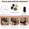 Full Shine Sew in Hand Tied Weft Hair Extensions Weft Extensions Human Hair Remy Human Hair Dark Brown Wefts Brazilian Hair For Women Invisible Weave Color #2 60 Gram 22 Inch