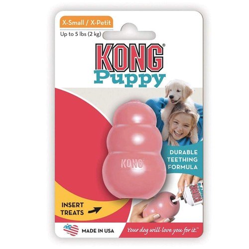 KONG Puppy KONG Dog Toy, Medium, Assorted Colors