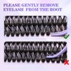 Qeelasee Lash Clusters Wispy 40D DIY Eyelash Extensions D Curl Individual Eye Lashes Natural Effect Volume 240pcs Mix9-16mm Easy For Beginner At Home