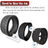Rcarmumb RC Truck Tires Upgrades Part for 1/7 Arrm a Felony 6S BLX,RC Wheel Tires Set,2PCS 42/100 2.9 Tires,2PCS 53/107 2.9 Tires,Black