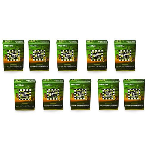 10 Packs Arcane Tinmen Non-Glare Board Game Sleeves 50 ct Medium Size Card Sleeves Display Case