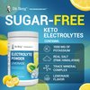 Dr. Berg Zero Sugar Hydration Keto Electrolyte Powder - Enhanced w/ 1000 mg of Potassium & Real Pink Himalayan Salt (NOT Table Salt) - Lemonade Flavor Hydration Drink Mix Supplement - 100 Servings