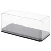 Pioneer Plastics 143C-BB Clear Plastic Display Case with Black Base for 1:43 Scale Cars, 6.125" W x 2.625" D x 2.25" H, Pack of 2