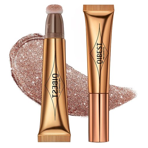 GL-Turelifes Liqiud Contour Beauty Wand, Liquid Highlighter and Bronze Stick with Cushion Applicator Attached Easy to Blend Brightens Facial Gloss Makeup Multi Functional Cosmetic (#6)