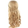 Acecharming Long Platinum Blonde Wigs Braid Women, Girl's Charming Synthetic Party Costume Cosplay Wig With Wig Cap