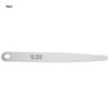 5pcs Feeler Gauge 0.2 Thickness Feeler Gauge Metric Filler Thickness Gage Measurement Tool(0.2)