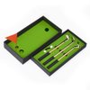 Mini golf set pen, red, blue and black three kinds of ink, suitable for office, study when tired decompression, desktop mini golf course cool workbench accessories fun novelty birthday gift