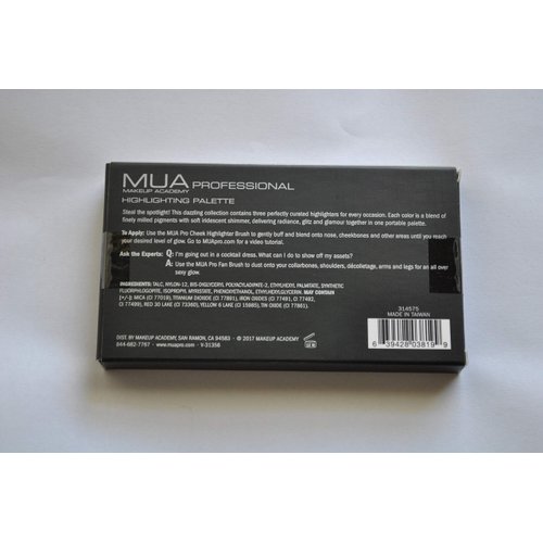 MUA Makeup Academy Highlighting Palette 0.529 oz / 15 g