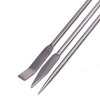 14Pcs Stainless Steel Lab Spatula Micro Scoop Reagent Laboratory Mixing Spatula 22cm Long Sampling Spoon