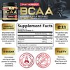 BCAA Powder, 4g BCAAs 2:1:1, 1g Glutamine, B6 - Pre Workout Drink Energy Boost & Post Workout Muscle Recovery Amino Acids Supplement for Men & Women - Keto, Sugar Free, Watermelon Flavor - 45 Servings