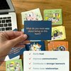 FLUYTCO Building Blocks : Team Building Card Game for Work - 150 Conversation Starters & Ice Breakers to Get to Know your Coworkers - Office Activities & Training Tool