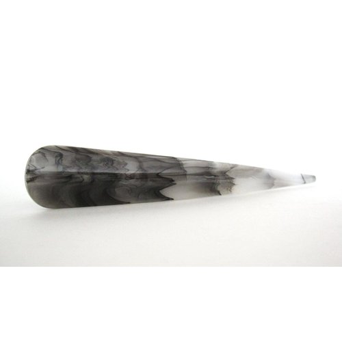 Generic 1 random black white gray acrylic and metal alligator hair clip