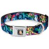 Dog Collar Seatbelt Buckle Buzz Lightyear Action Poses Stacked 11 to 17 Inches 1.0 Inch Wide