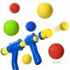 Sumind 48 Pieces Power Small Foam Refill Balls Bulk for Gun 1.2 Inch Refill Balls Mini Soft Foam Sponge Balls for Kids Christmas Birthday Party Favors Gifts(Red, Blue, Green, Yellow)