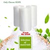 4 Gallon Trash Bags, Garbage Bags Waste Bin Strong Wastebasket Liners Bags for Kitchen Home Bedroom Bathroom Office-125 Counts (Clear White)