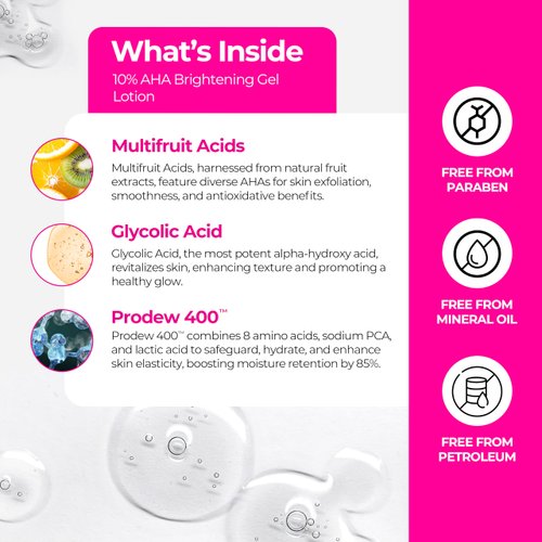 Truly Fair Face Brightening Kit–AHA Gel Lotion 1.7 fl oz & Vitamin C Serum 1 fl oz–Skincare Kit-Anti-Wrinkle Serum-Collagen Booster-Paraben-free - for Women