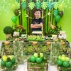 Hegbolke 4Pcs Dinosaur Tablecloths - 86.6"x51.2" Rectangular Dinosaur Table Decorations Dino Table Cloth for Kids Boy Dinosaur Birthday Party Supplies