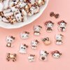 Foweso Hello Kitty Nail Charms 60Pcs Cute Hello Kitty Leopard Print Cat Nail Art Charms Jewelry Supply Hello Kitty Nail Jewelry Gems Rhinestones for Women DIY Craft Phone Case Decoration
