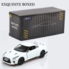 TOKAXI 1/36 Scale Nissan GTR R35 Diecast Model Cars,Pull Back Vehicles Nissan GTR Toy Cars,Cars Gifts for Boys Girls White