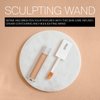 Skin Sculpting Wand - Cream Highlighter and Contouring Wand with Skin Care Benefits - Brighten, Define, Sculpt and Contour Specific Areas - 3.5ml - Sunrise, a Medium Warm Brown