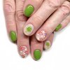 St Patricks Day Press on Nails Short Oval Fake Nails Shamrock Nails Glue on Green Clover False Nails with Rainbow Designs Nude Irish Fake Nails Acrylic Artificial Coffin Full Cover Nails for Women