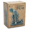 Dicksons Joyful in Hope Praying Police Officer 5 inch Gold Resin Stone Table Top Figurine