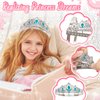 NINAOR Princess Crown Party Favors, 16Pcs Princess Dress Up Tiaras for Birthday Girl Cosplay Accessories, Princess Pretend Play Jewelry Party Supplies