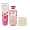 Bath & Body Works Gingham Gorgeous- Duo Gift Set - Body Cream and Shower Gel With Wild Jasmine Soap., Pink