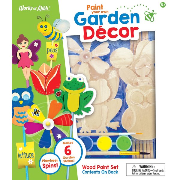 Works of Ahhh... Craft Set - Garden Décor Classic Wood Paint Kit