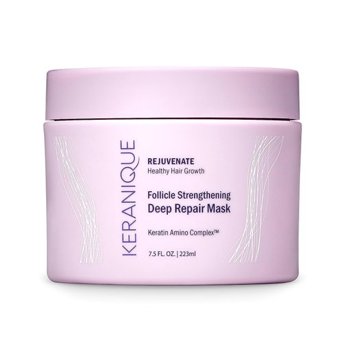 Keranique Hair Mask: Deep Repair &amp; Hydration for Dry, Damaged Hair - Keratin Protein Boost for Fi...