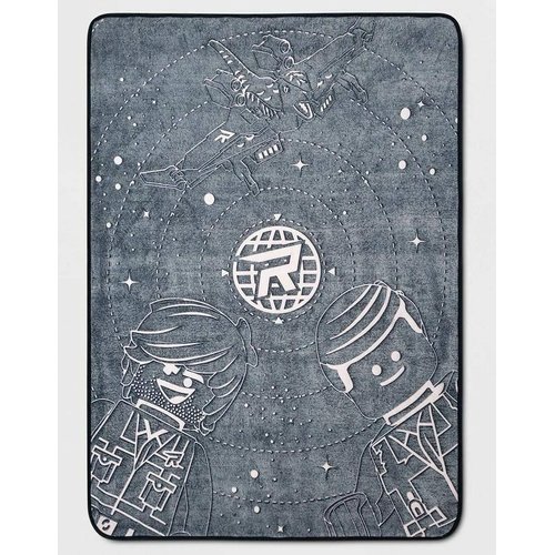 DC Comics The Lego Movie 2 'The Cool Guys' Glow in The Dark Plush Throw Blanket 46 x 60